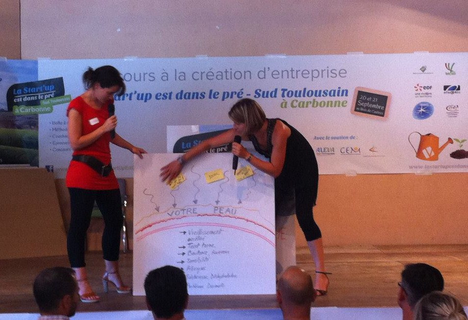 Concours de la start-up est dans le pré, présentation du concept Les Happycuriennes