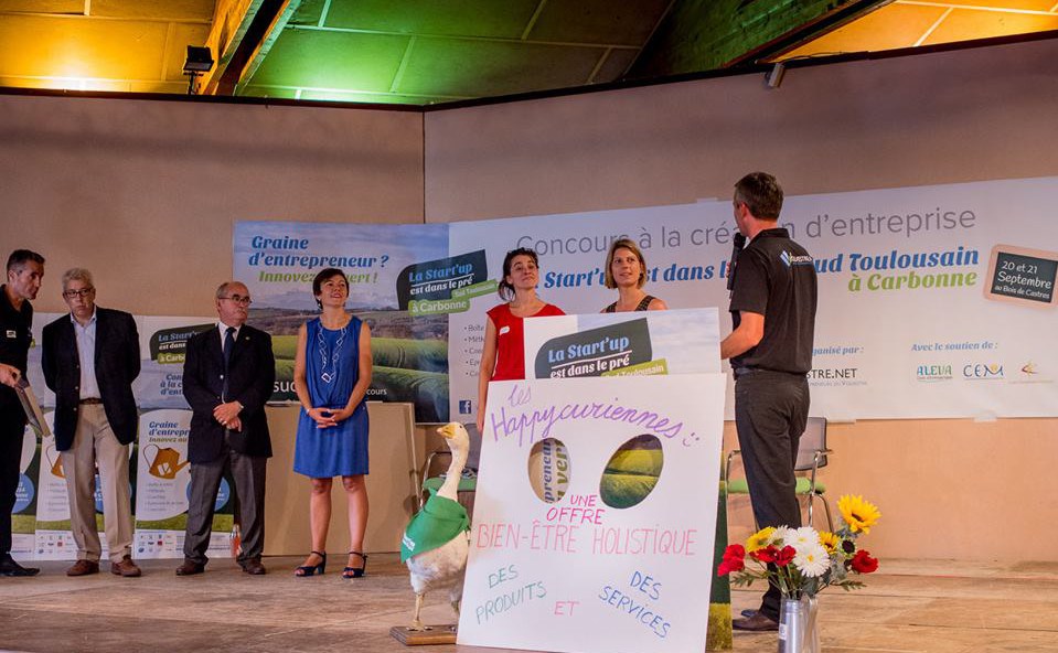 Concours de la start-up est dans le pré, annonce des gagnantes, Les Happycuriennes