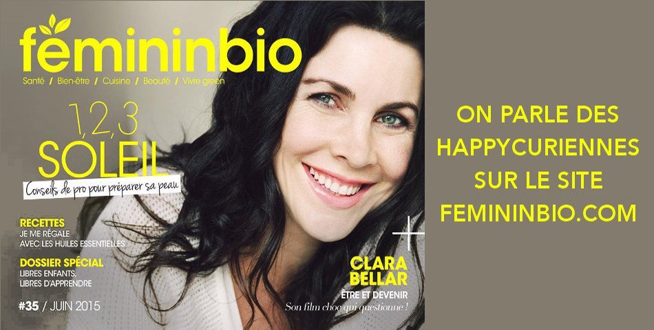 Les Happycuriennes, marque de cosmetique bio et vegan, invitee chez FemininBio