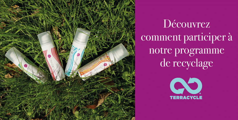 Le programme de recyclage des Happycuriennes, marque de cosmetique bio et vegan, operation zero dechet
