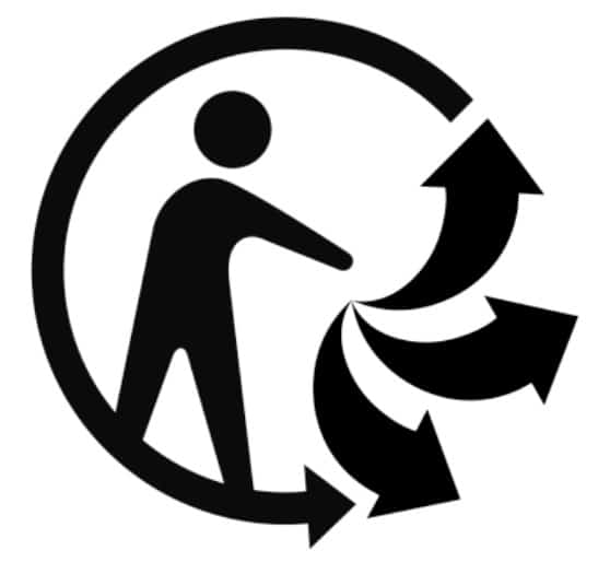 logo triman recyclage emballages cosmétiques