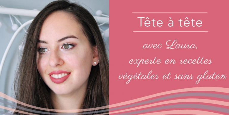 Portrait de Laura, experte en cuisine végétale sans gluten et adepte de l'happycurisme