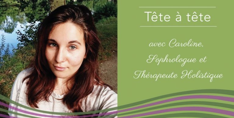 Portrait de Caroline, sophrologue et thérapeute holistique