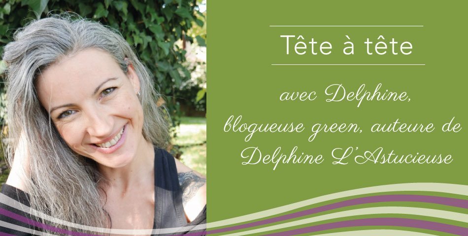 Portrait Delphine, green blogueuse