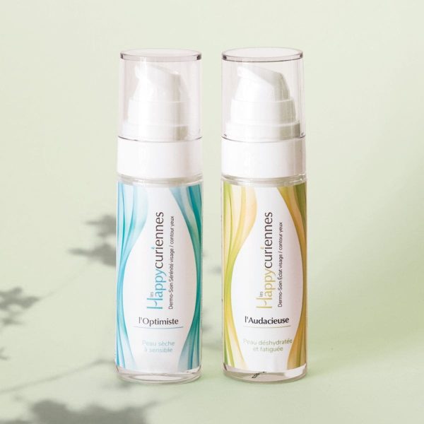Soin Nutrition Eclat Les Happycuriennes Duo de crèmes visage peau fatiguée et sèche bio et vegan, Les Happycuriennes
